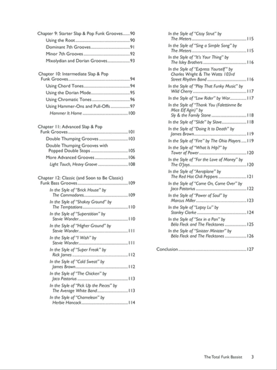 The Total Funk Bassist Bass Guitar scores gallery preview page 3
