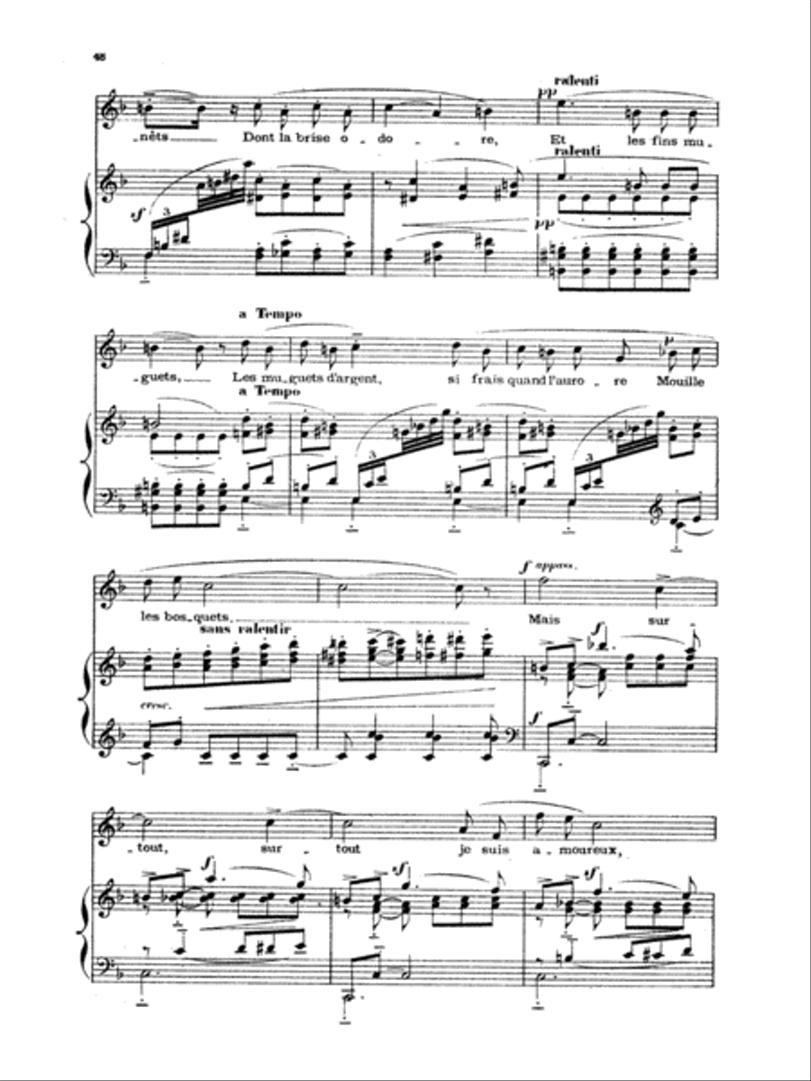 Chabrier: Recueil de Melodies Voice scores gallery preview page 6