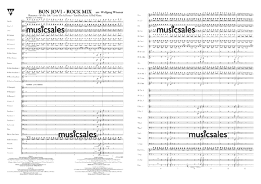 Bon Jovi - Rock Mix Concert Band scores gallery preview page 2