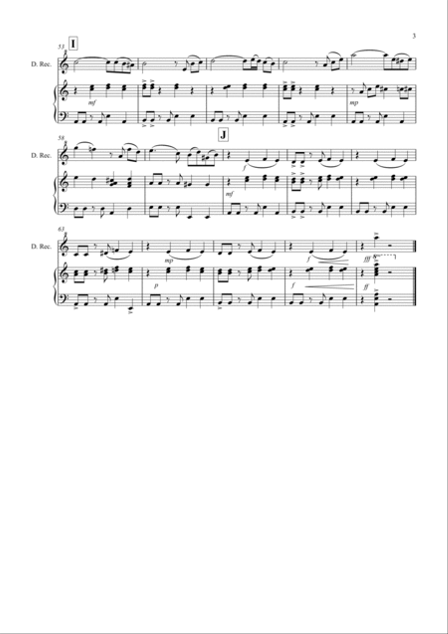 Tasty Tango for Descant Recorder and Piano Woodwind Duet scores gallery preview page 3
