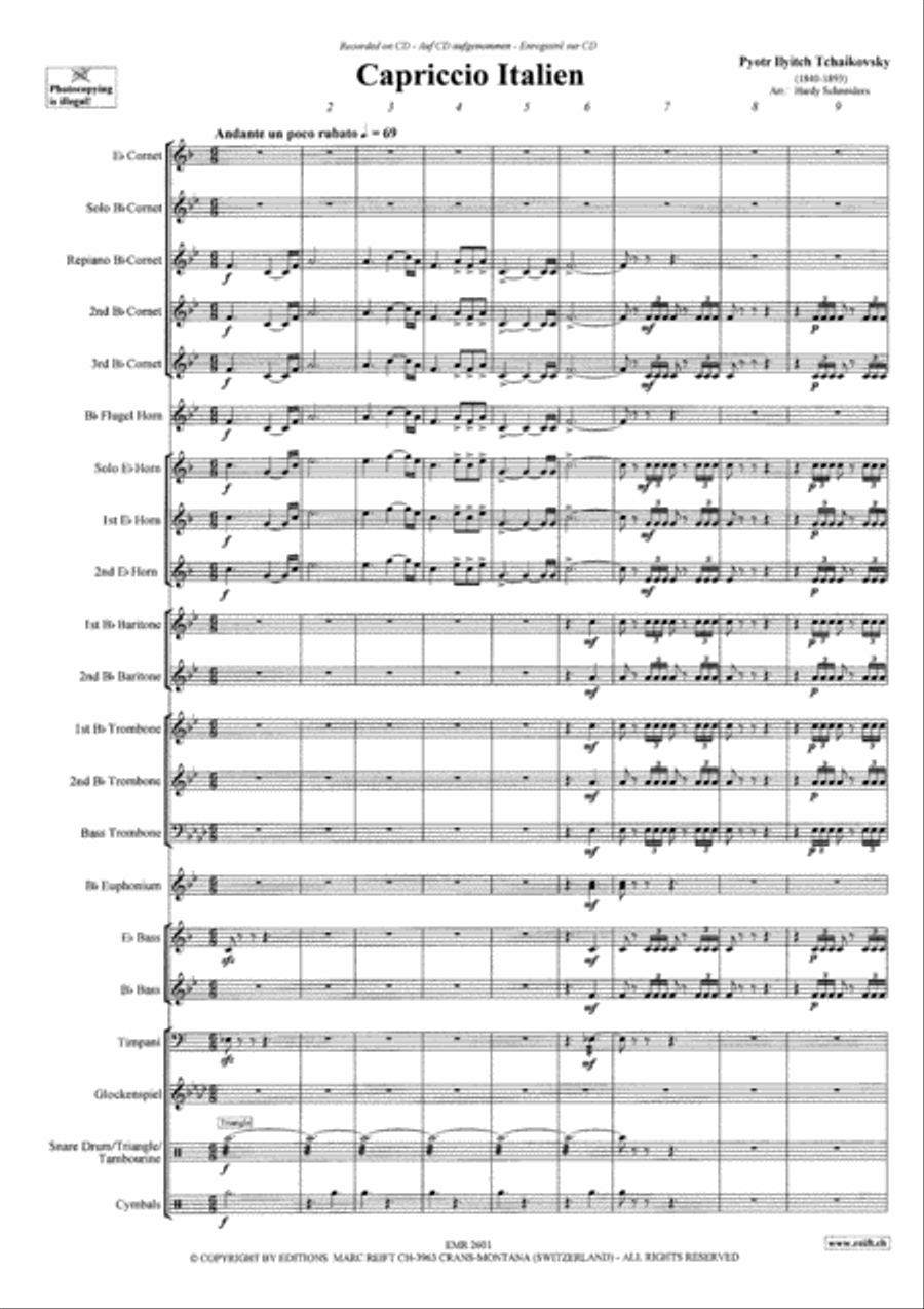 Capriccio Italien Capriccio Italien Brass Band scores gallery preview page 4
