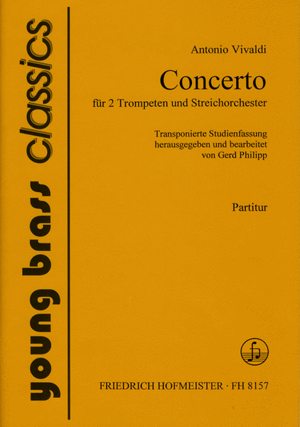 Concerto fur 2 Trompeten und Streichorchester / Partitur