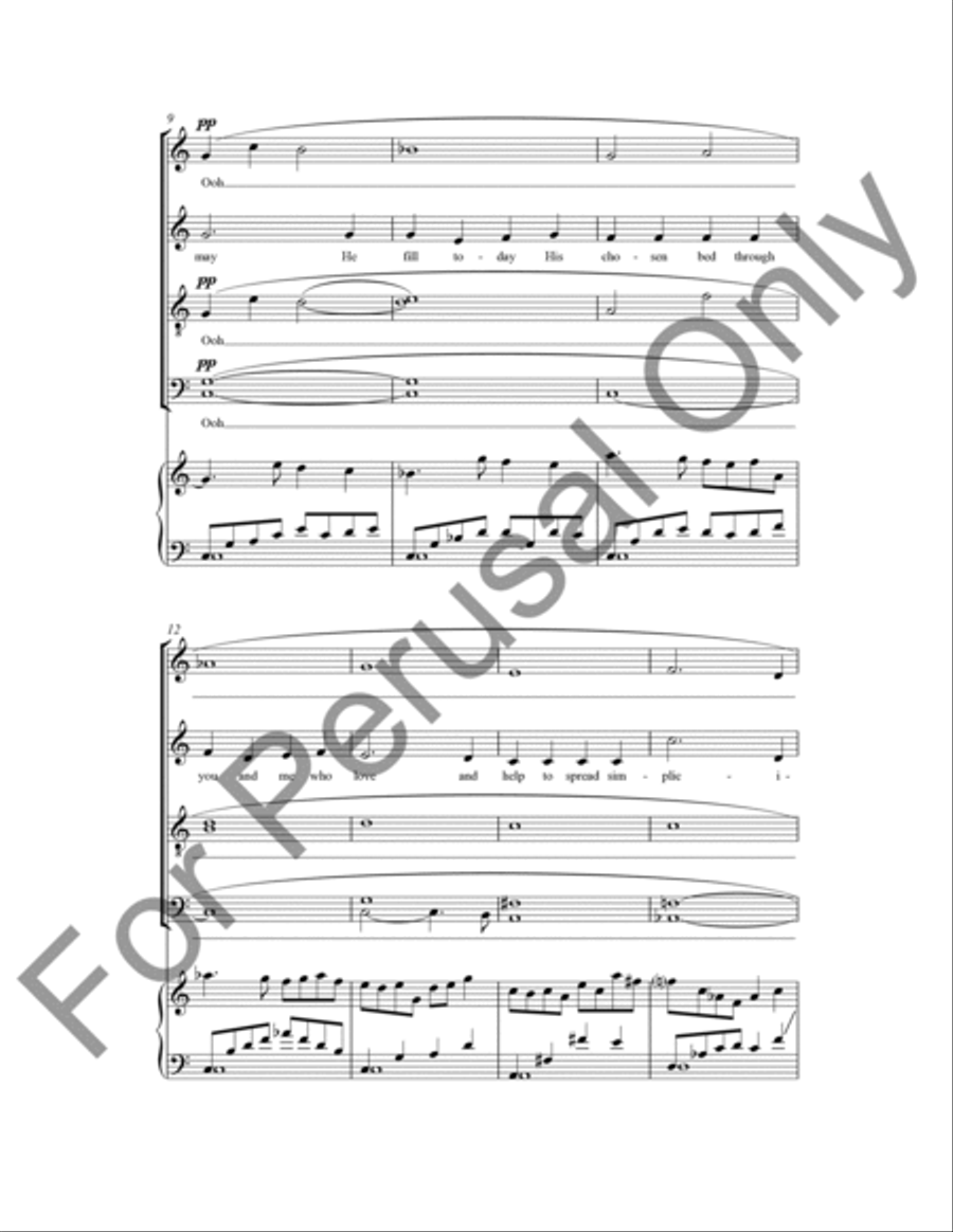 It Rocked For Joy (His Cradle) 4-Part scores gallery preview page 4