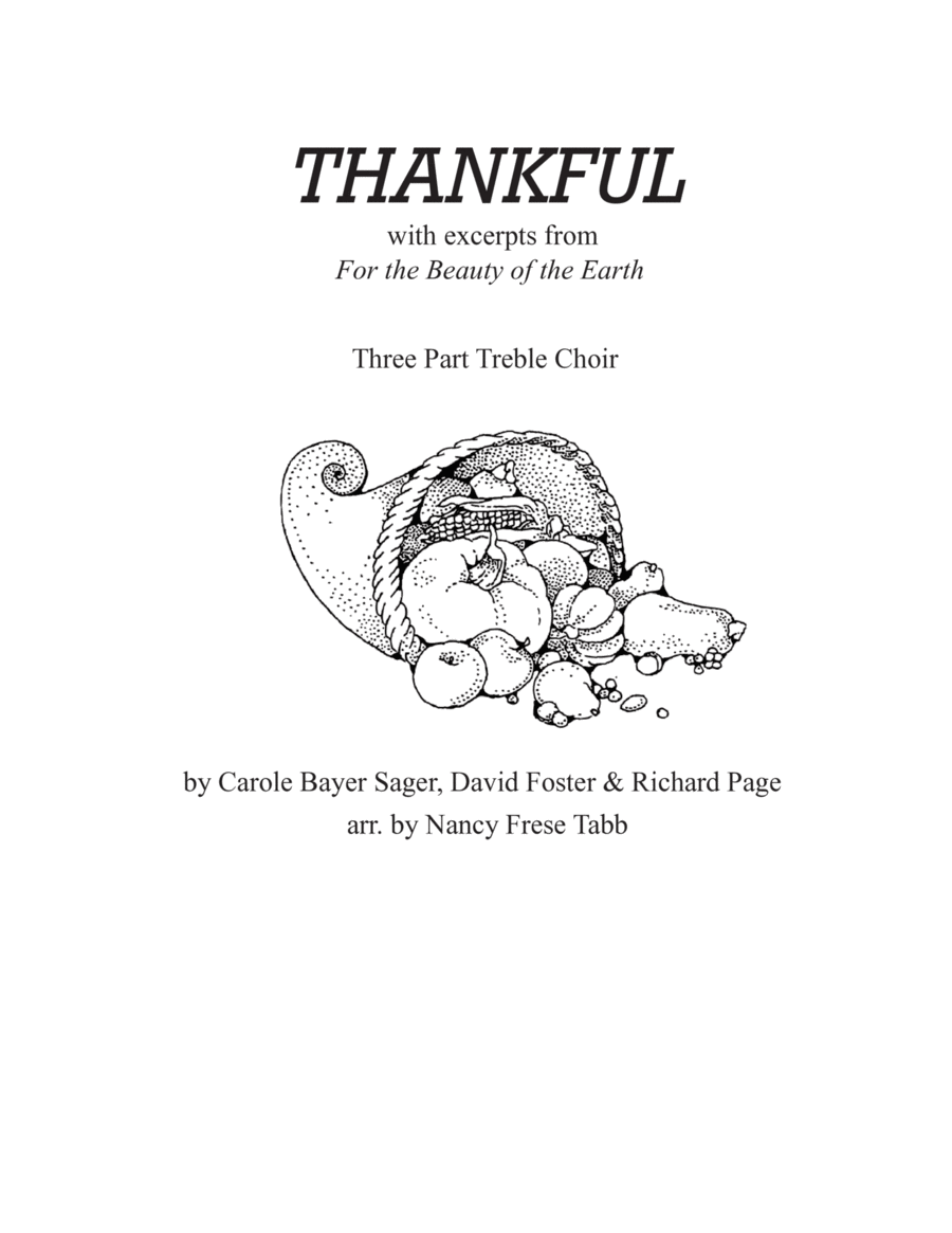 Thankful SSA scores gallery preview page 1