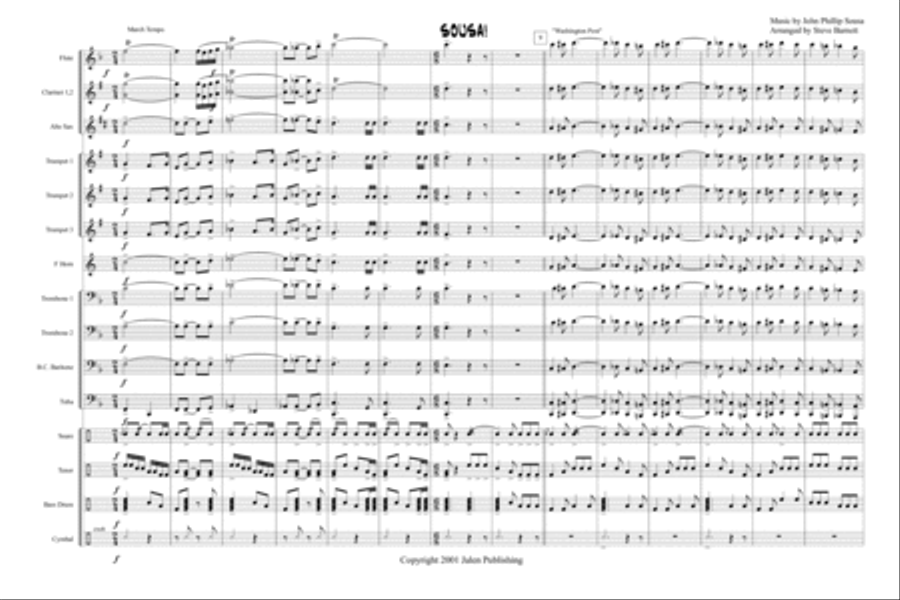 Sousa! Marching Band scores gallery preview page 2