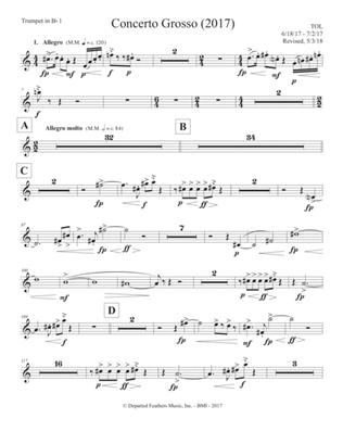 Concerto Grosso (2017) trumpet in Bb 1