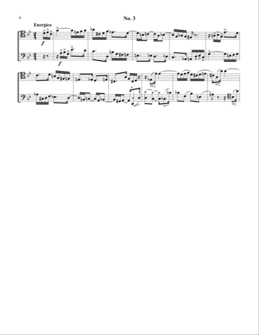 Five Duos from Op. 53 for Two Trombones Trombone Duet scores gallery preview page 5