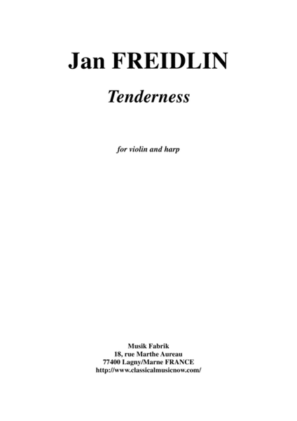 Jan Freidlin: Tenderness for violin and harp