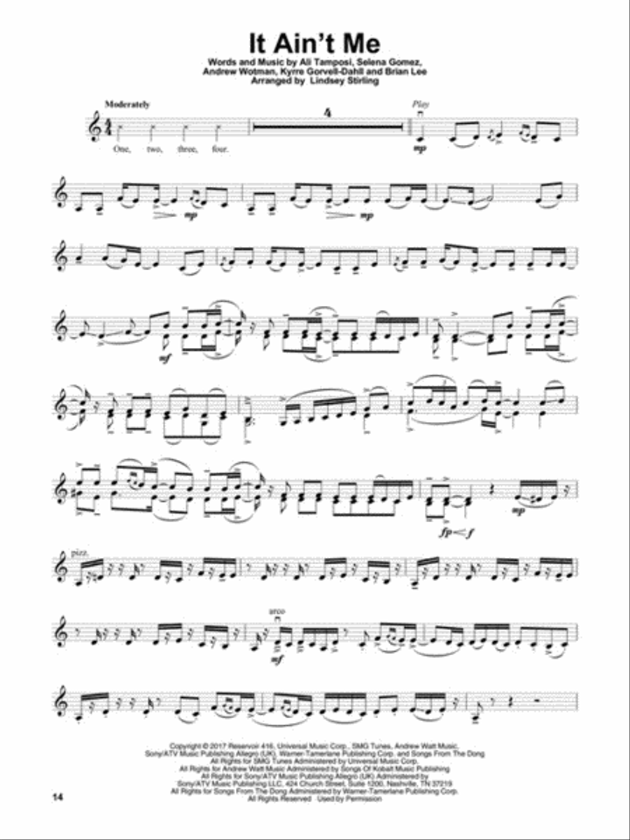 Lindsey Stirling – Top Songs Violin scores gallery preview page 4