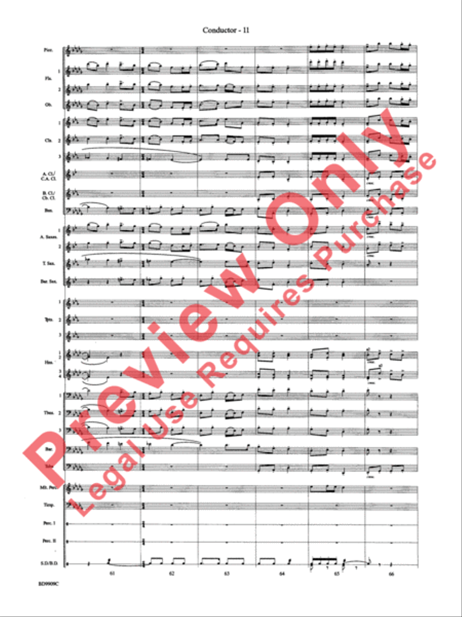 I'm Seventeen Come Sunday Concert Band scores gallery preview page 14