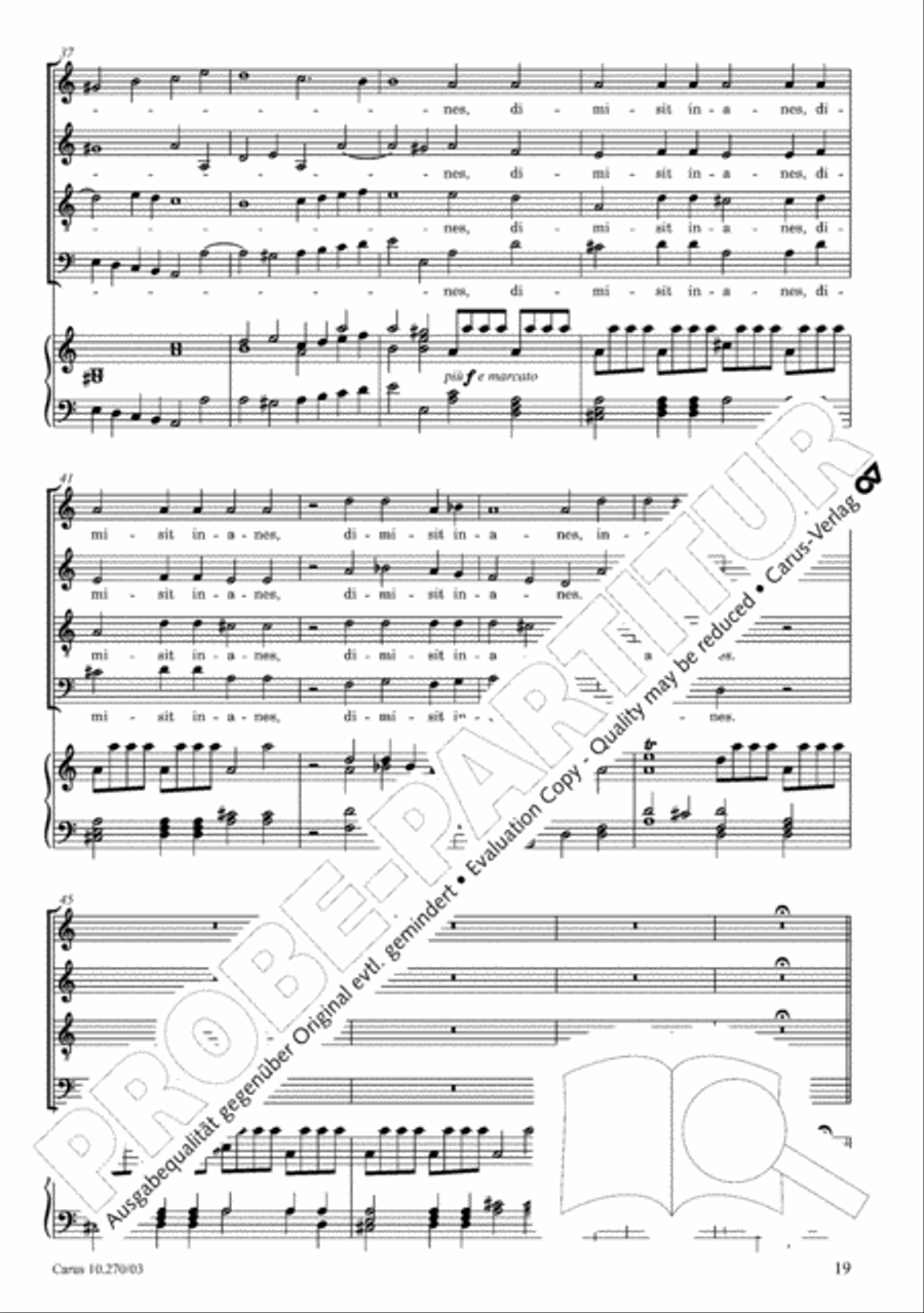 Magnificat in B flat major 4-Part scores gallery preview page 20