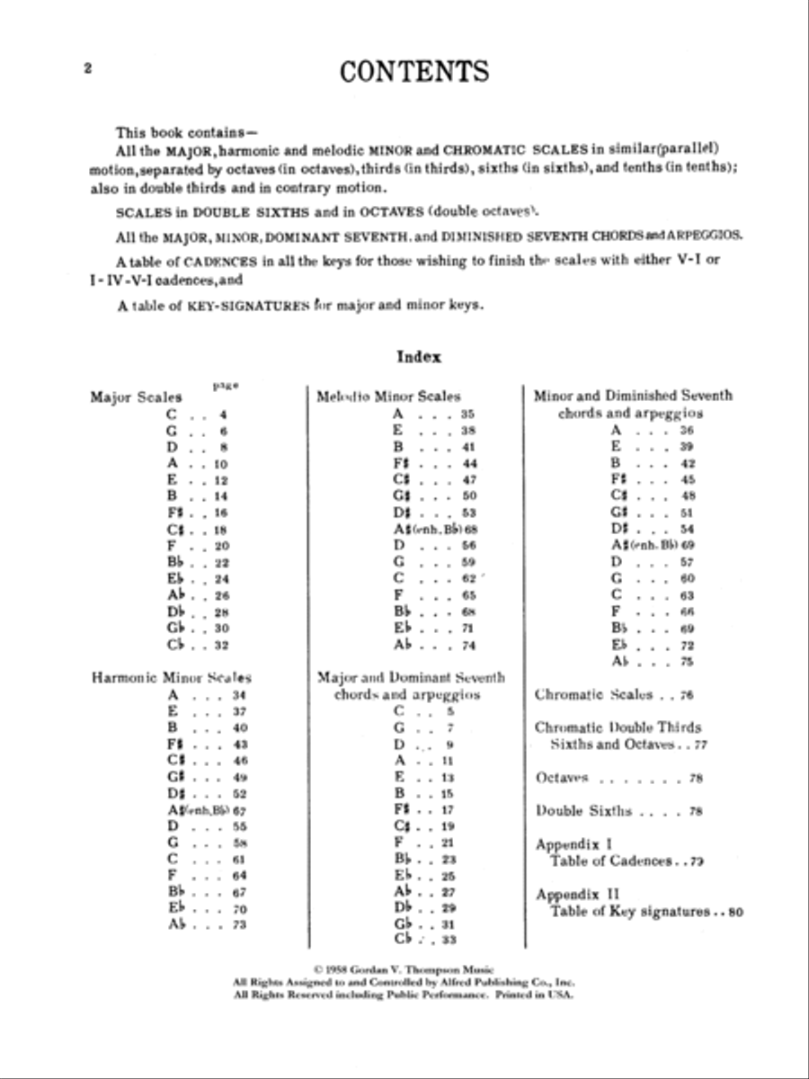 Complete Scale and Chord Book Piano Method scores gallery preview page 2