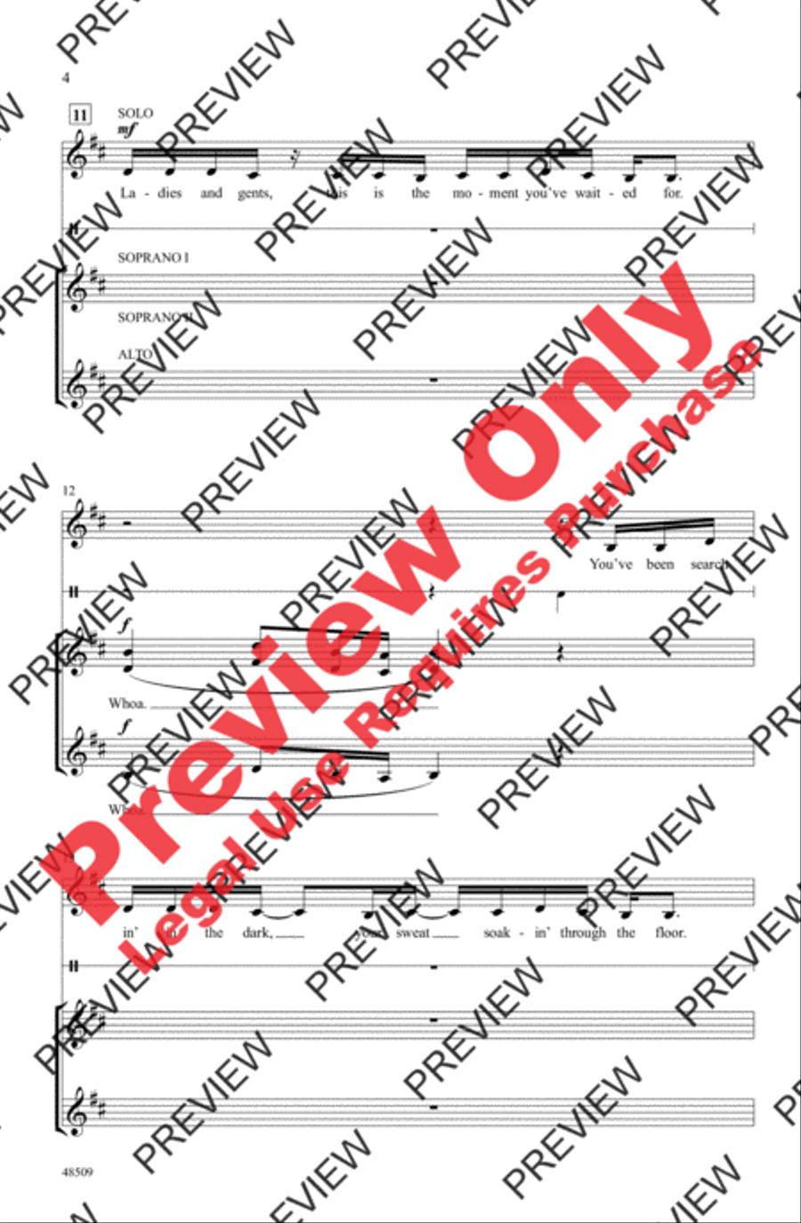 The Greatest Show A Cappella scores gallery preview page 4