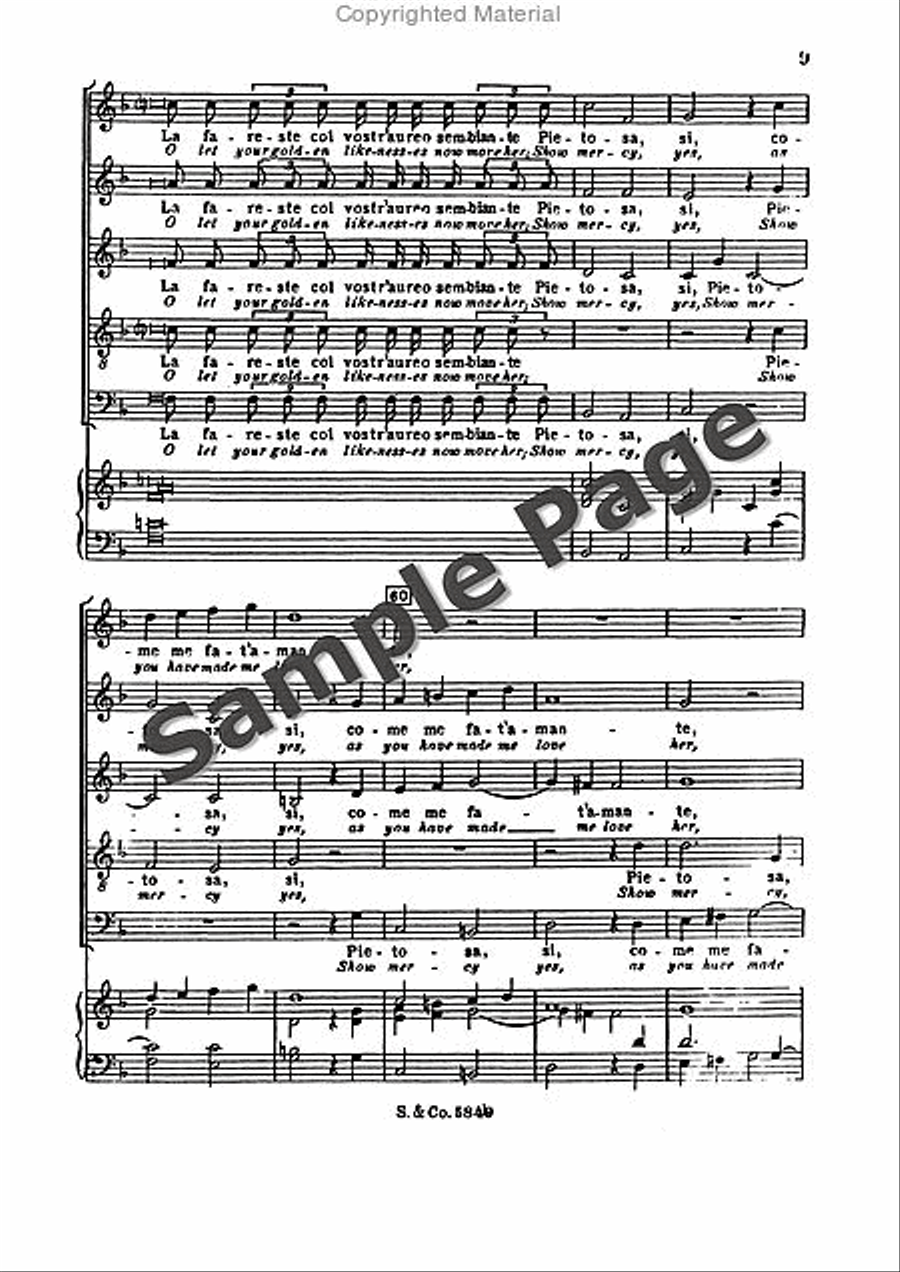 Sfogava Con Le Stelle SSATB scores gallery preview page 10