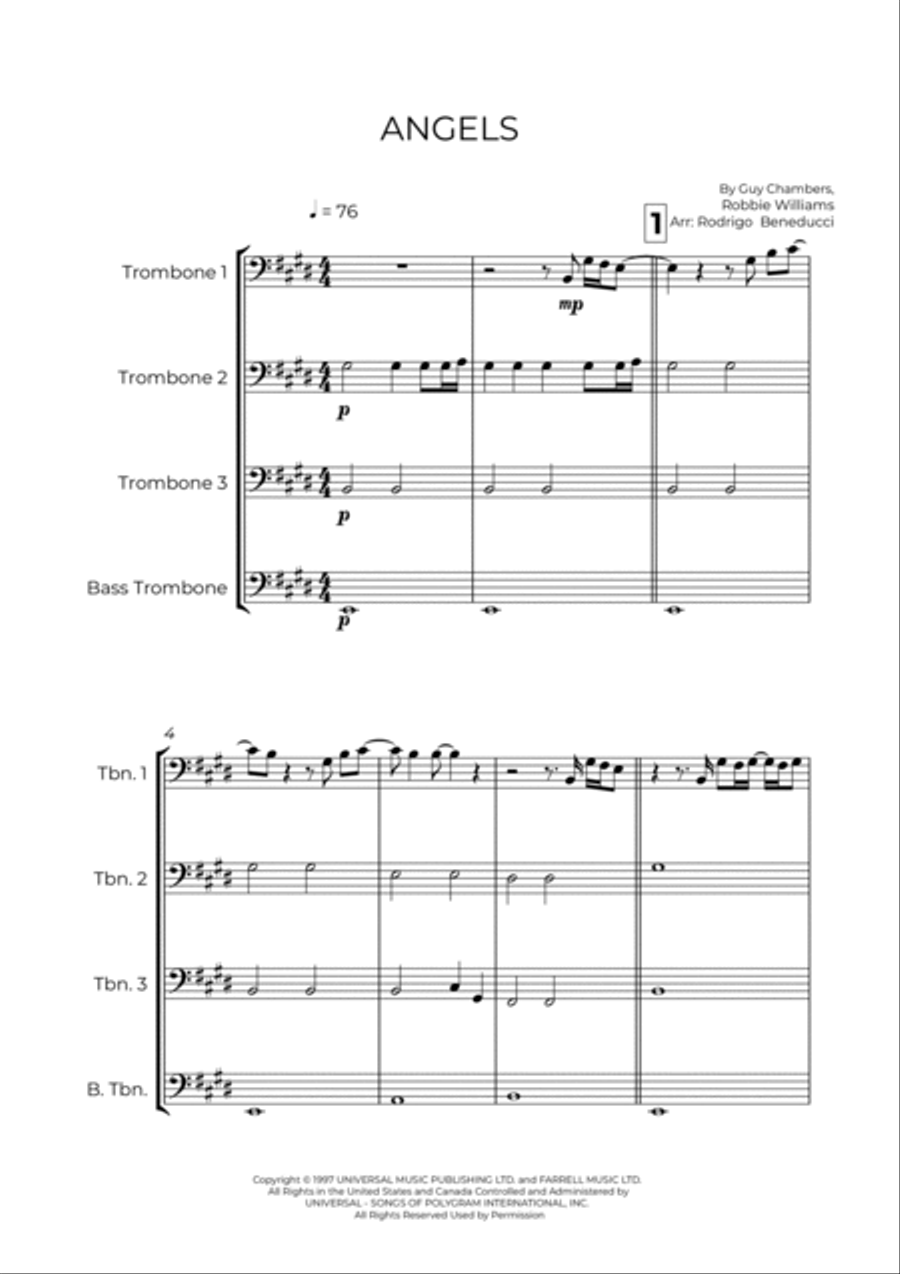 Angels Brass Quartet scores gallery preview page 2
