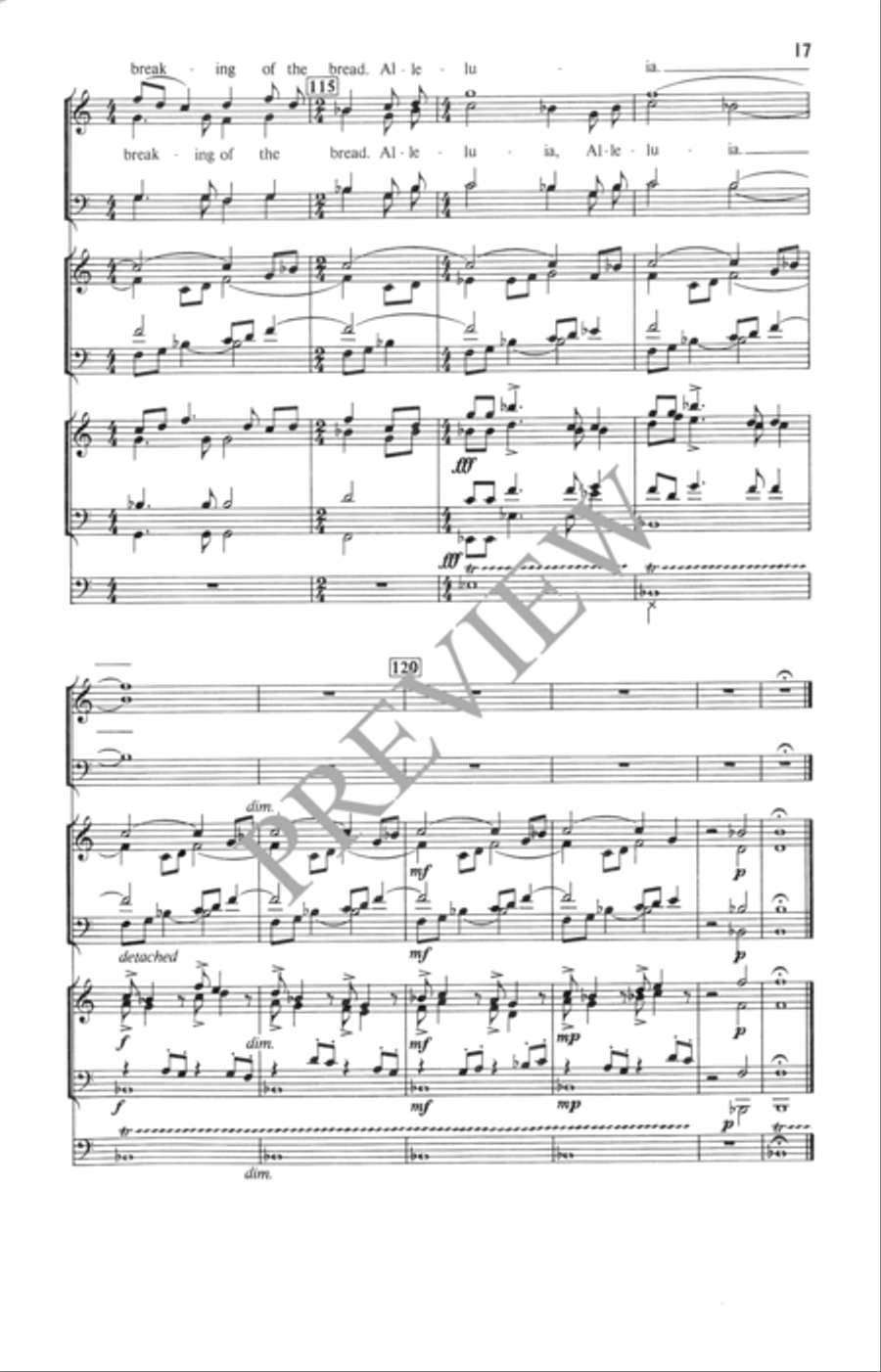 Processional for Easter Processional for Easter 4-Part scores gallery preview page 18