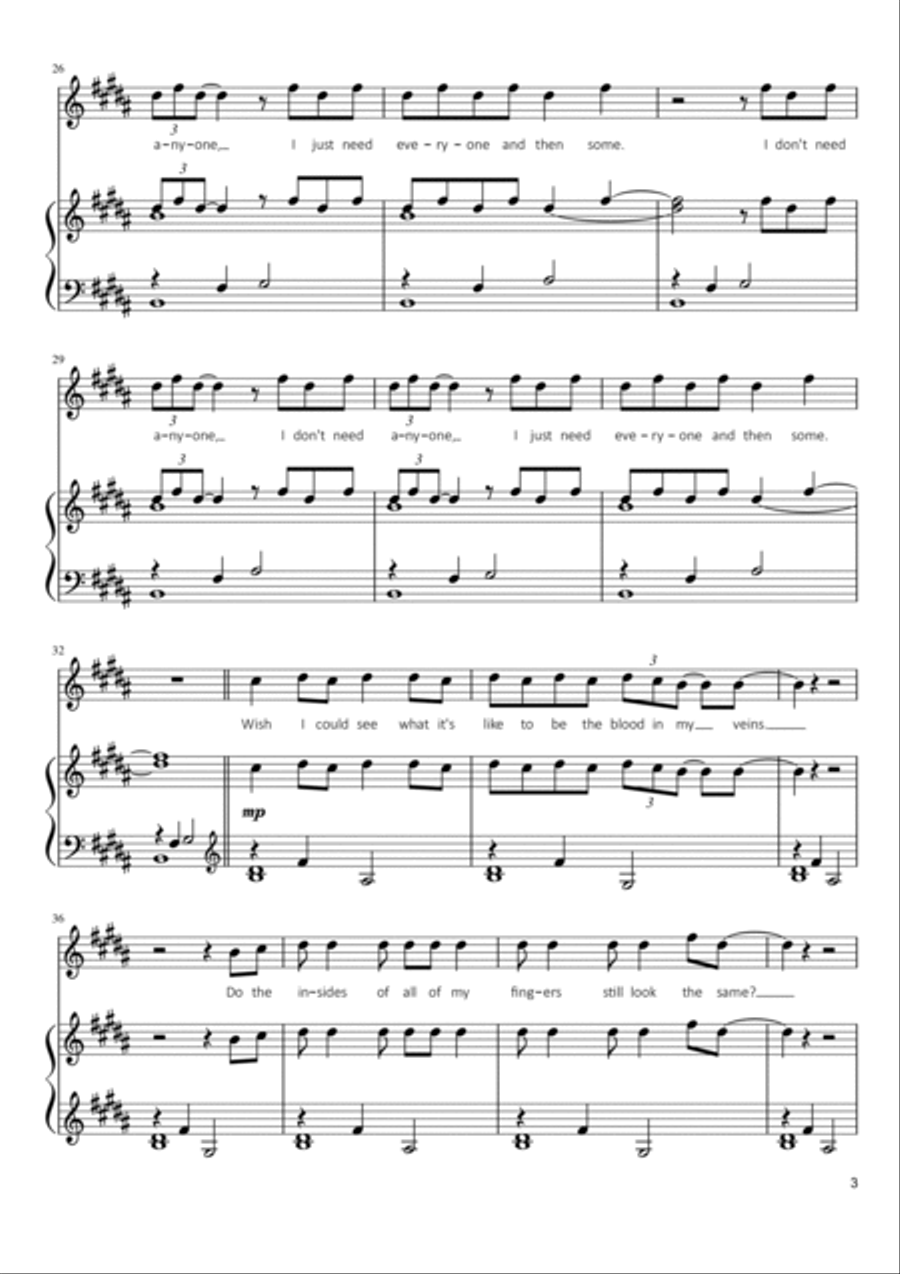 Halsey-clementine Halsey-clementine Voice scores gallery preview page 3