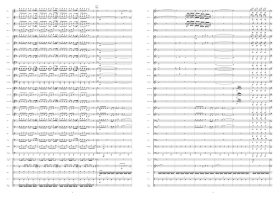 Two Tribes Two Tribes Concert Band scores gallery preview page 12