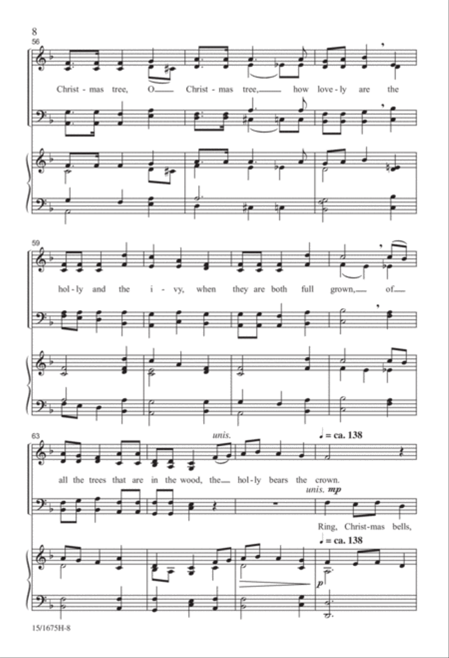 Christmas...In About Three Minutes 4-Part scores gallery preview page 9