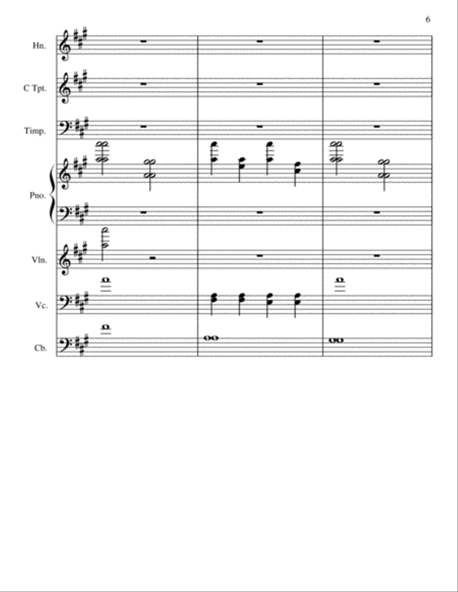 Piano Concerto #1 Movement 3 Allegro Non Troppo Large Ensemble scores gallery preview page 6