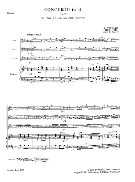 Concerto in D major RV 89