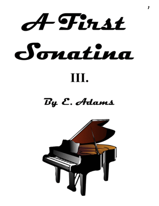 Book cover for A First Sonatina - 3rd Movement