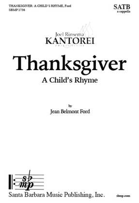 Thanksgiver, A Childs Rhyme
