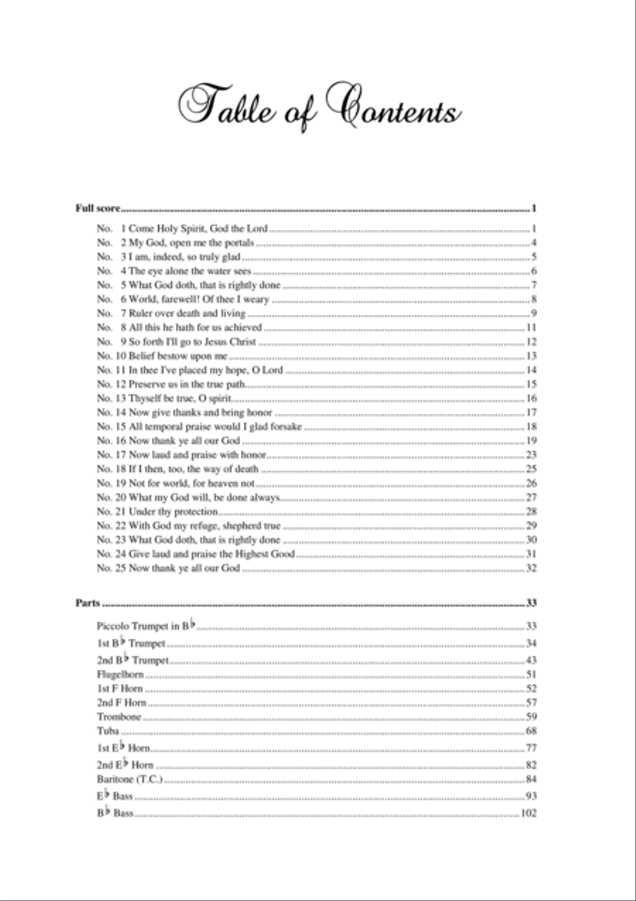Johann Sebastian Bach 25 Chorale for small brass ensemble Brass Ensemble scores gallery preview page 4