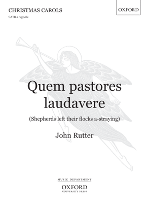 Book cover for Quem pastores laudavere