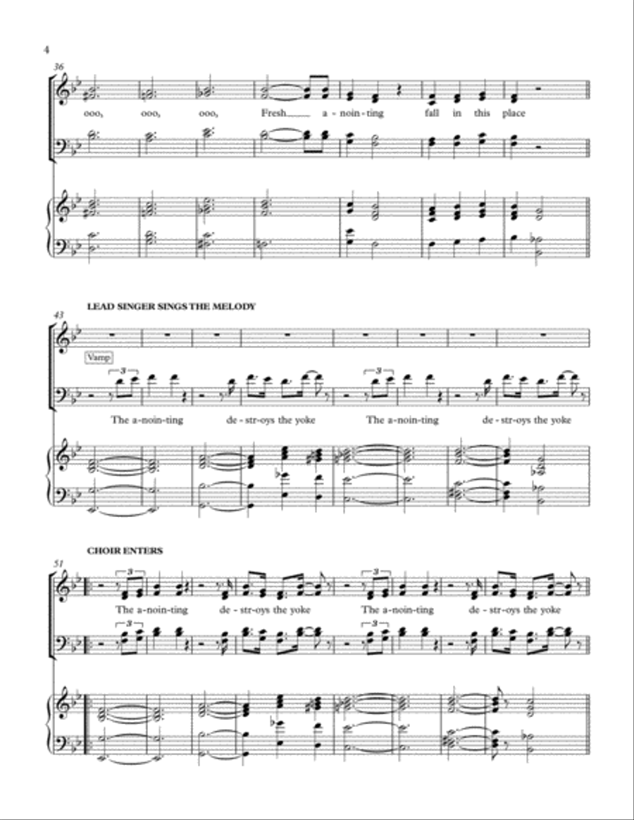 FRESH ANOINTING 4-Part scores gallery preview page 4