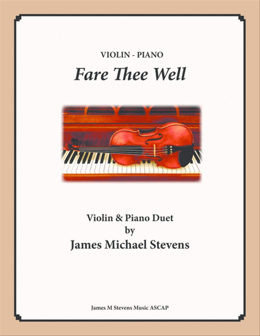 Fare Thee Well - Violin and Piano Duet Violin Solo scores gallery preview page 1
