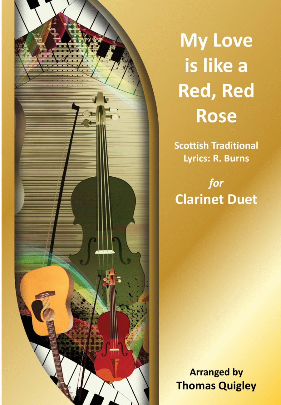 My Love is like a Red, Red Rose Clarinet Duet scores gallery preview page 1