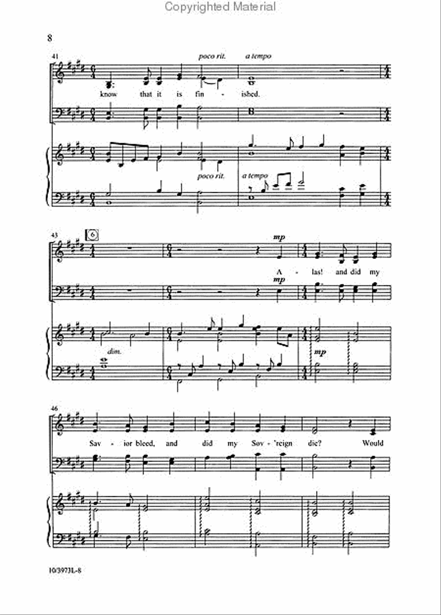 How Deep the Father's Love for Us 4-Part scores gallery preview page 3