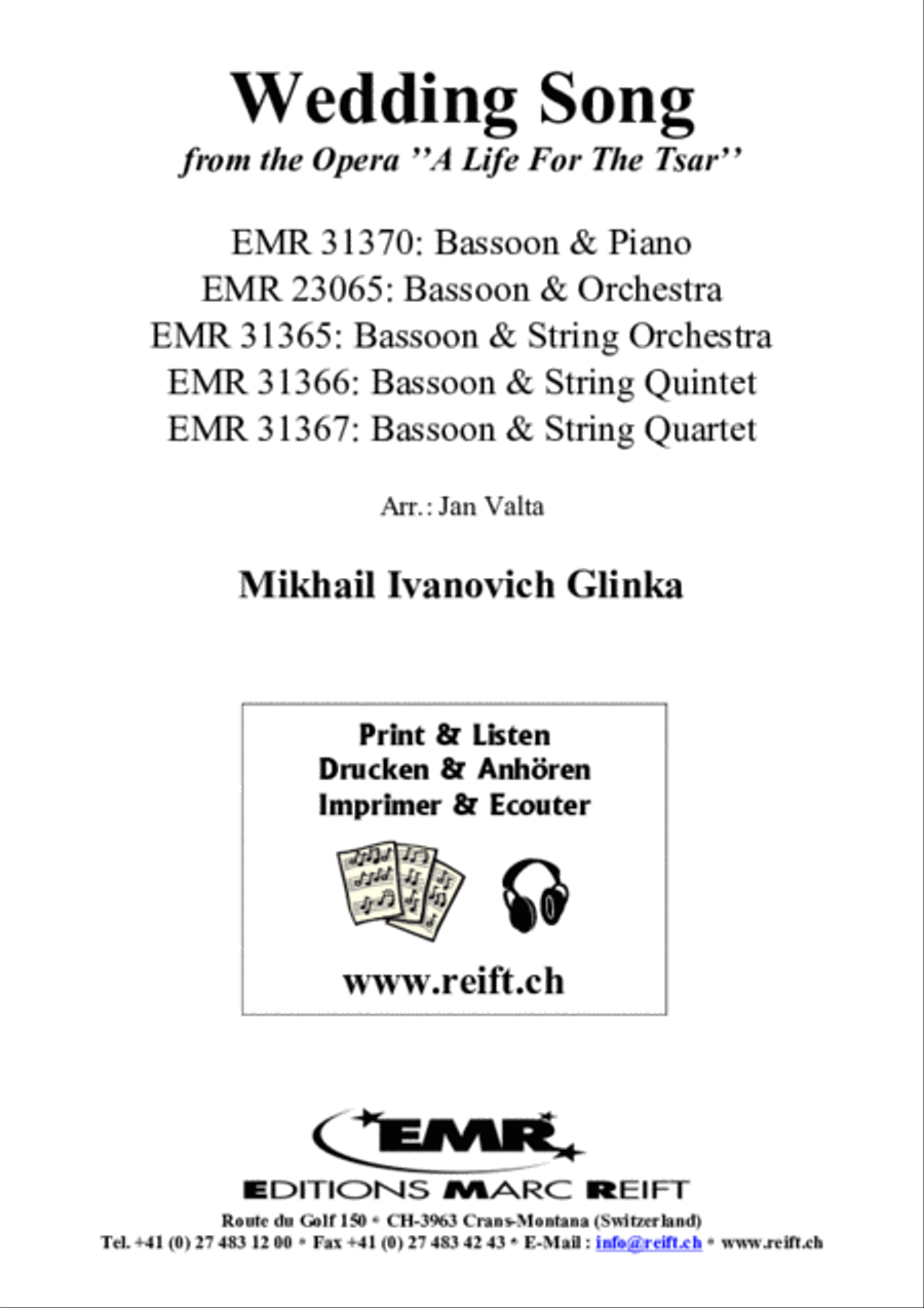 Wedding Song Bassoon Solo scores gallery preview page 2