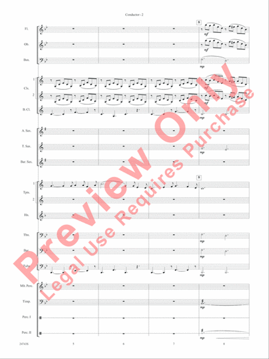 O Holy Night (Cantique de Noel) Concert Band scores gallery preview page 4