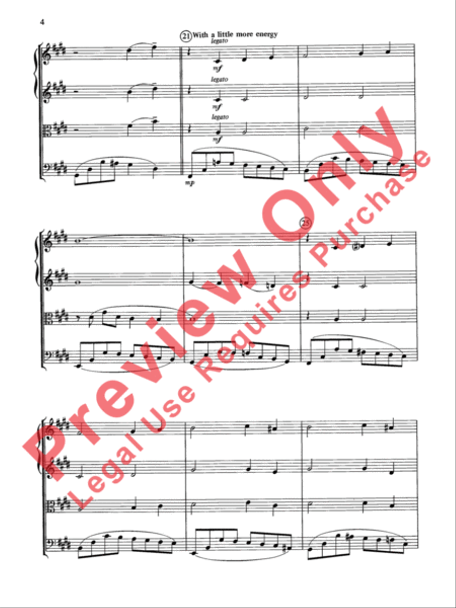 Cole Porter (Classic String Quartets) String Quartet scores gallery preview page 5