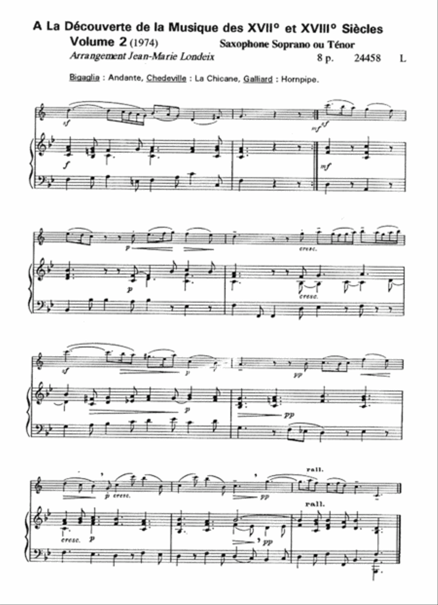 A La decouverte de la musique des 17 et 18 siecles - Volume 2 Piano Accompaniment scores gallery preview page 2