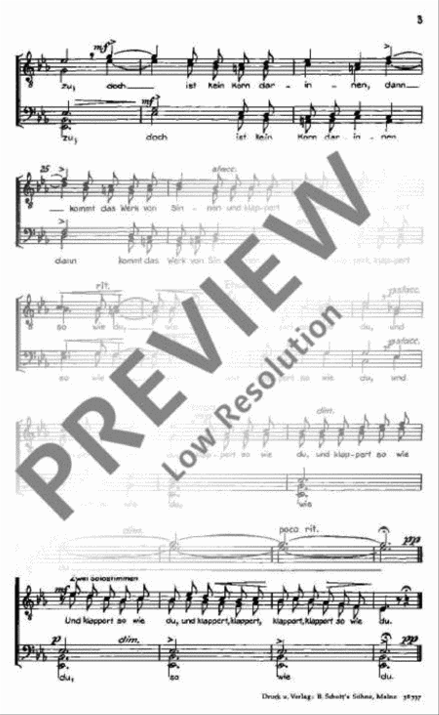 Plaudertasche Men's Choir scores gallery preview page 4
