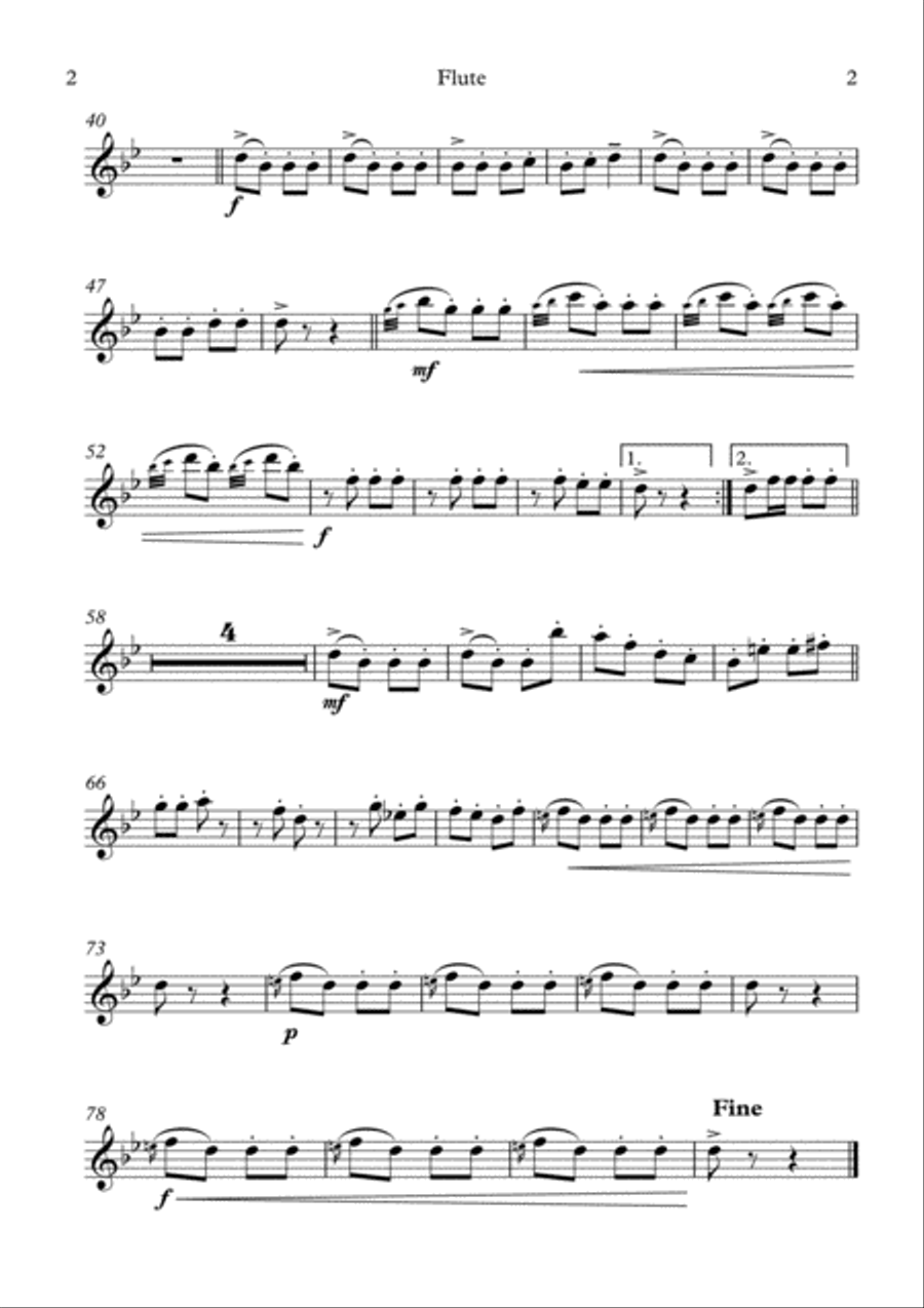 Turkish March - Beethoven - Wind Quintet Woodwind Quintet scores gallery preview page 6