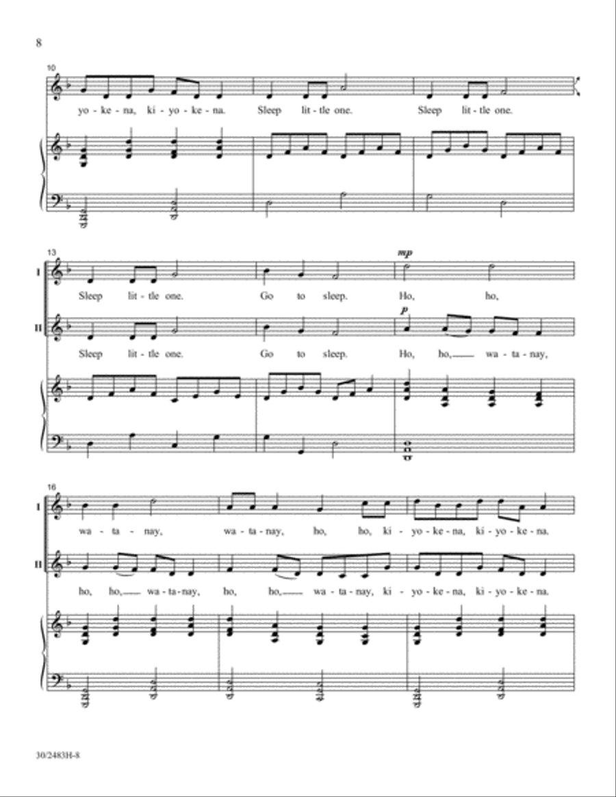 Friends to the North and Friends to the South Unison Choir scores gallery preview page 9
