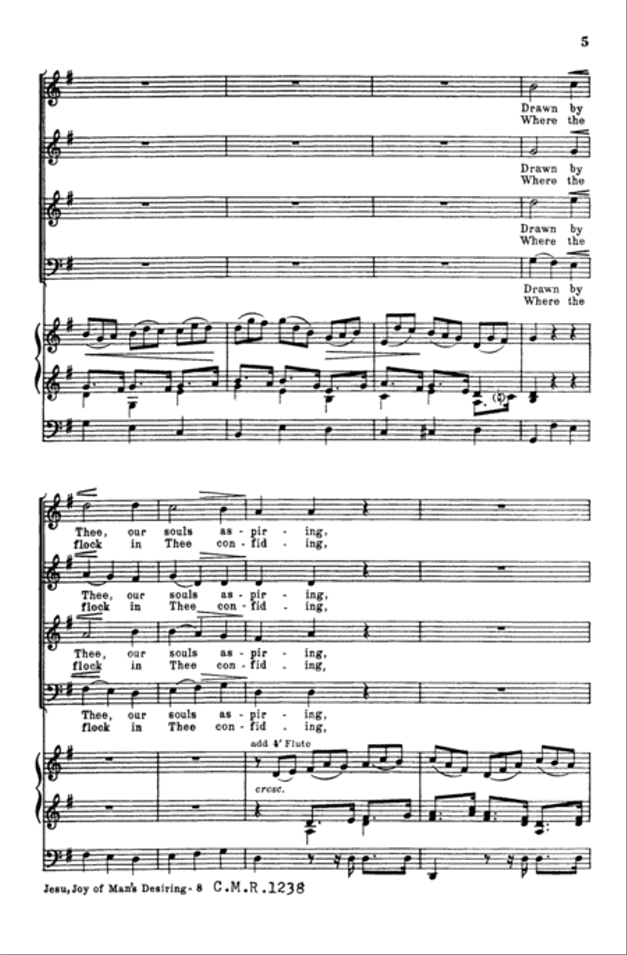 Jesu, Joy of Man's Desiring 4-Part scores gallery preview page 5
