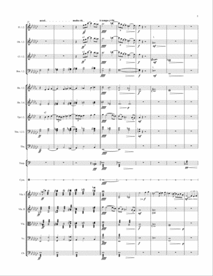 Symphony No.12 in E flat Minor Score and parts Full Orchestra scores gallery preview page 5