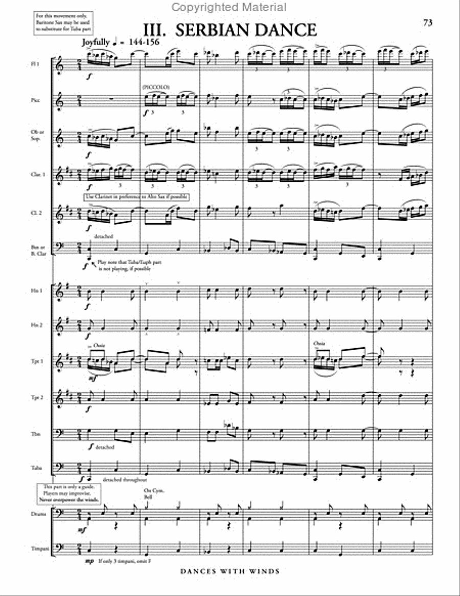 Dances with Winds Dances with Winds Concert Band scores gallery preview page 79