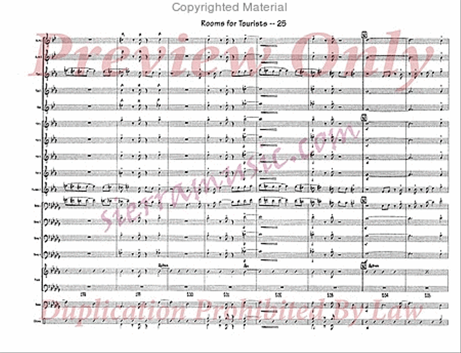 Rooms For Tourists Jazz Ensemble scores gallery preview page 26