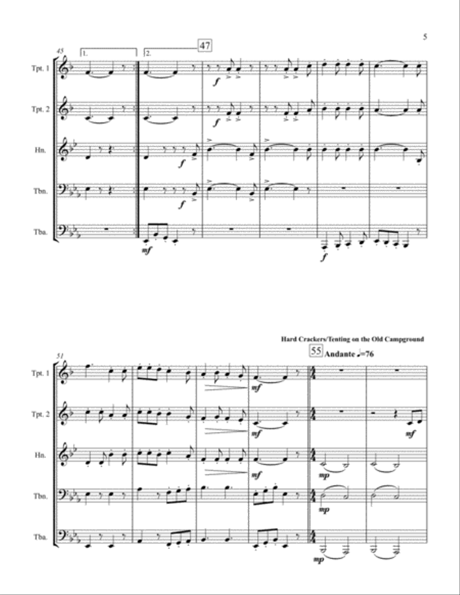 Civil War Suite School and Community scores gallery preview page 5