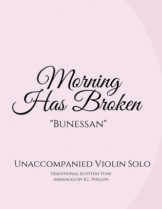 Book cover for Morning Has Broken - Unaccompanied Violin Solo