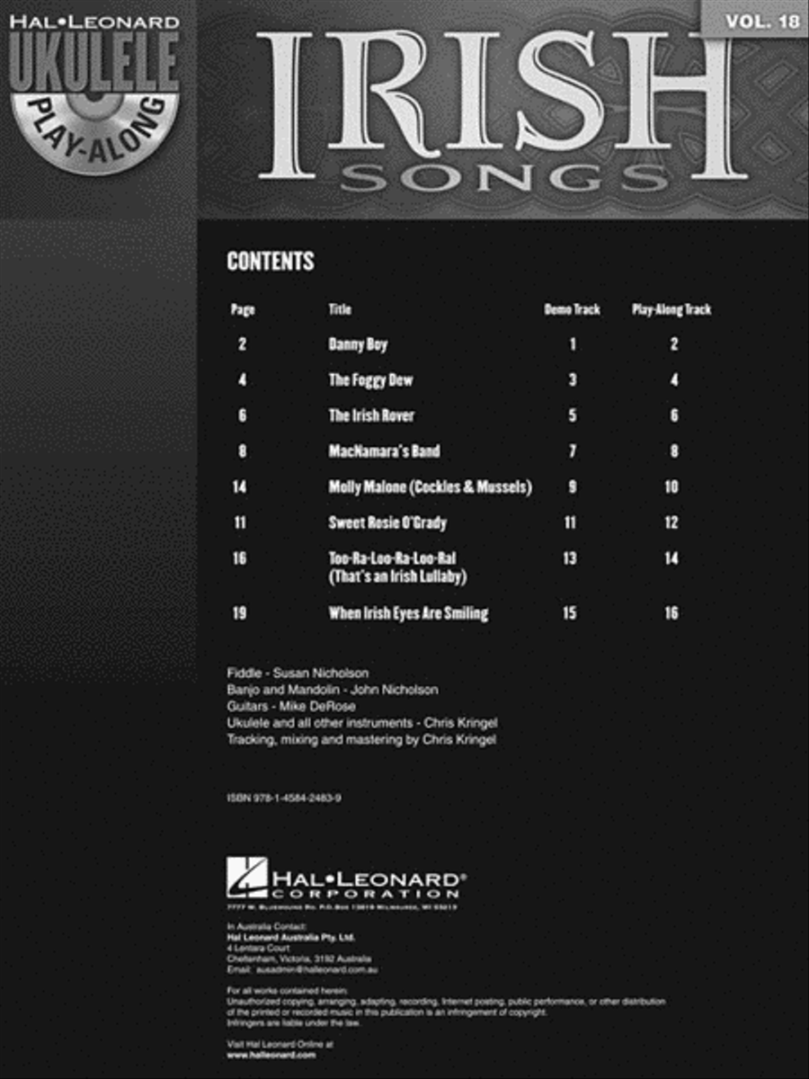 Irish Songs Ukulele scores gallery preview page 3