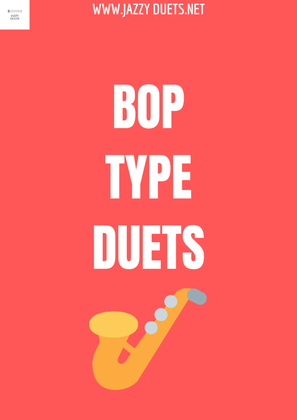 Book cover for Bebop type duets for alto saxophone