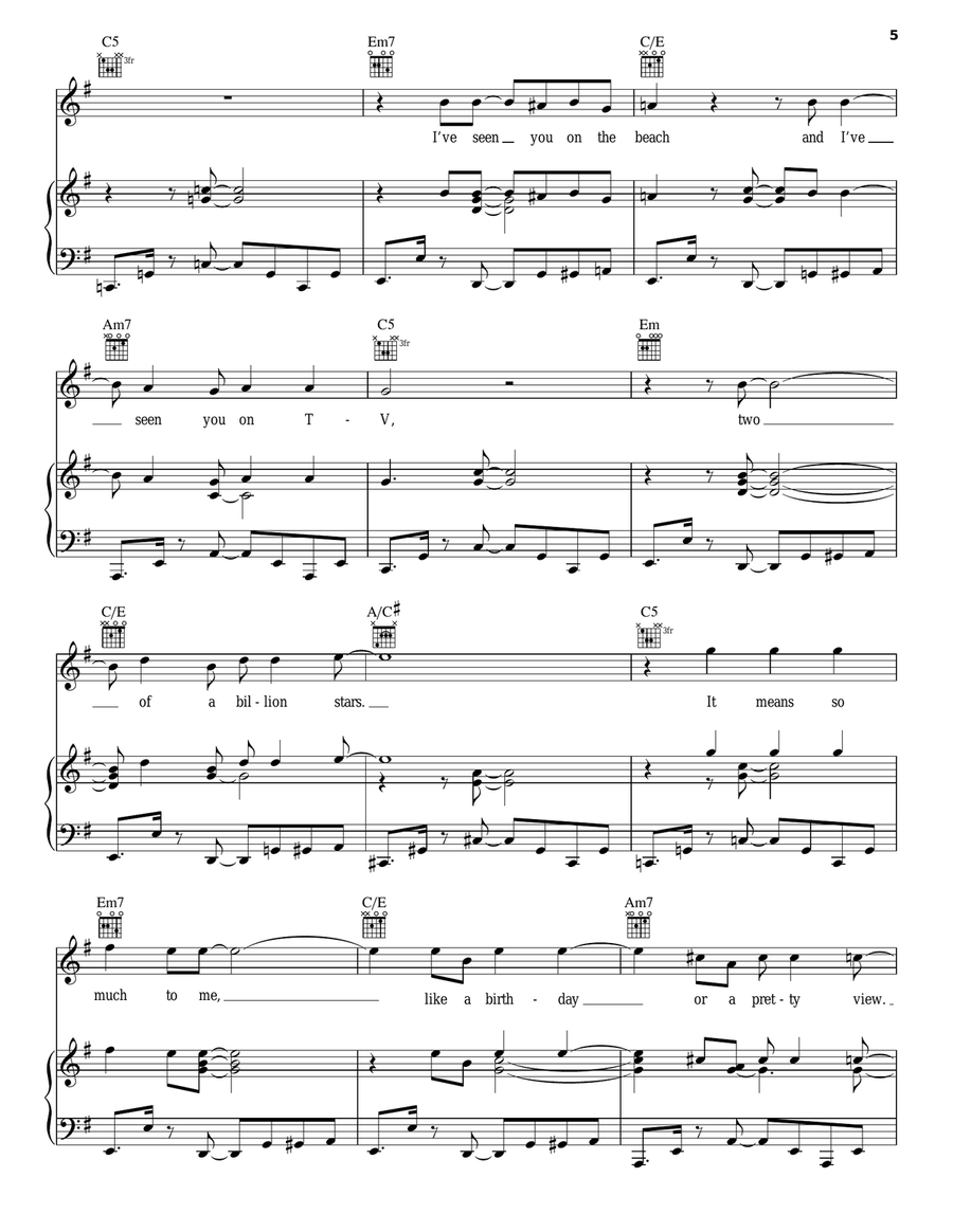 Rio Rio Piano, Vocal, Guitar scores gallery preview page 5