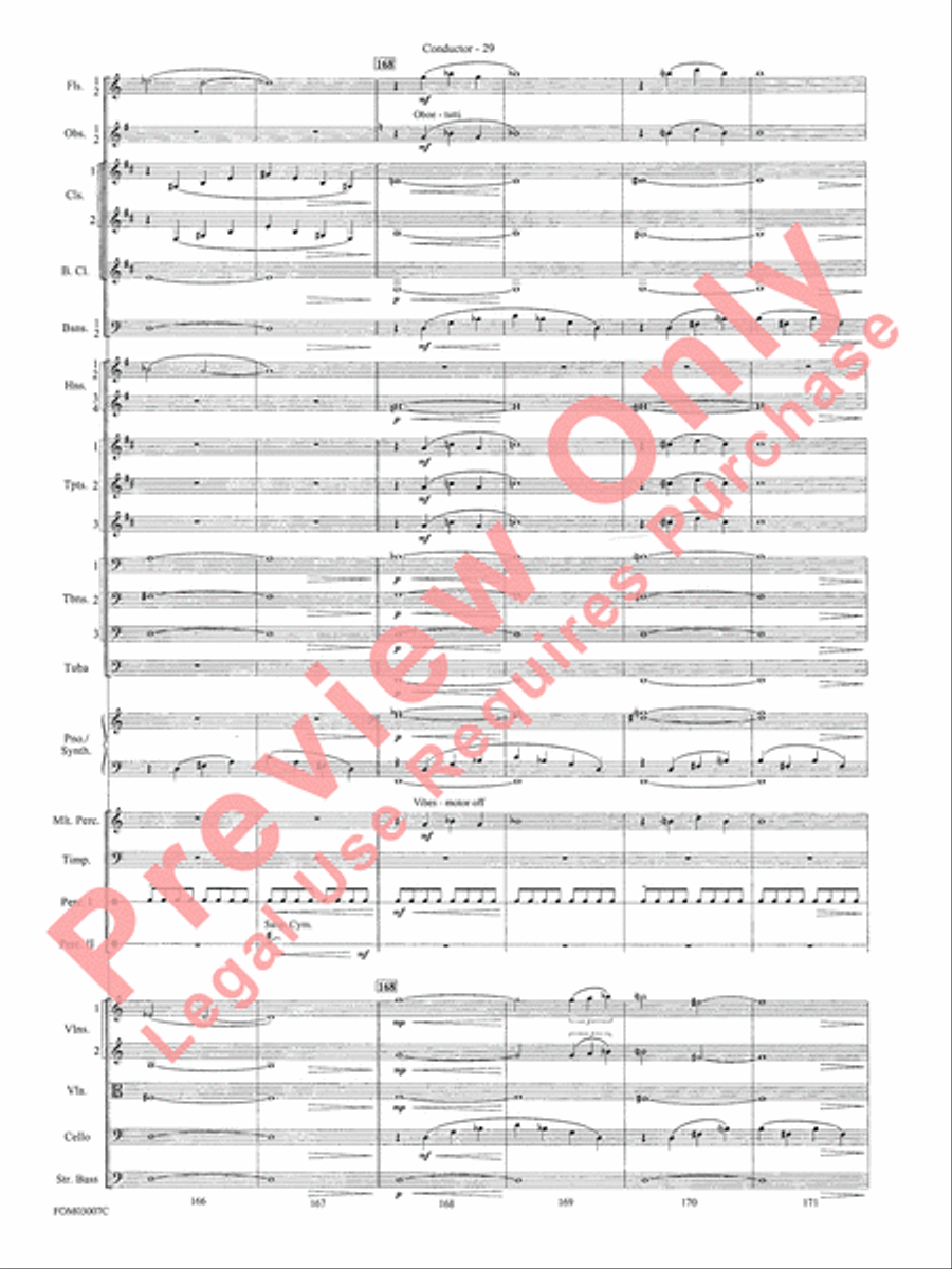 Symphonic Suite from Lord of the Rings: The Two Towers - Conductor Score Full Orchestra scores gallery preview page 31